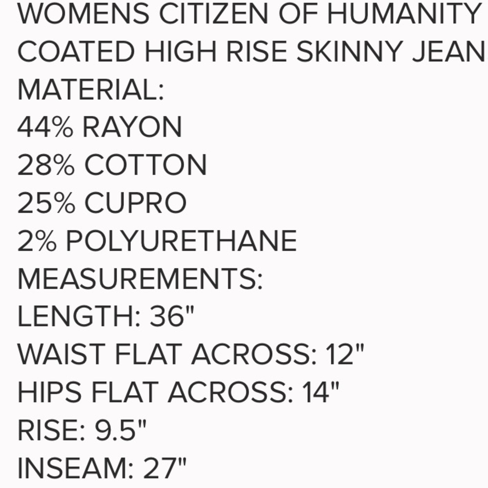 Citizens Of Humanity Black Skinny Jeans - Picture 7 of 7